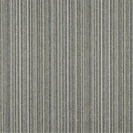 Finefabrics 54 in. Wide Blue, Green And Ivory, Vertical Striped Country Style Upholstery Fabric FI59962
